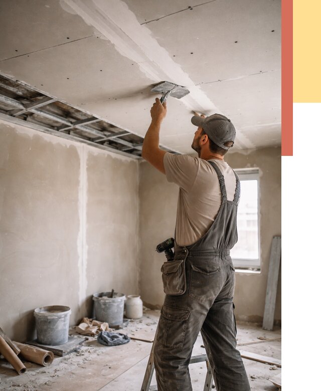Ремонт потолка из гипсокартона в Ногинске от 659 руб./м² — быстро и недорого | ОТДЕЛОЧНИК-Нгн