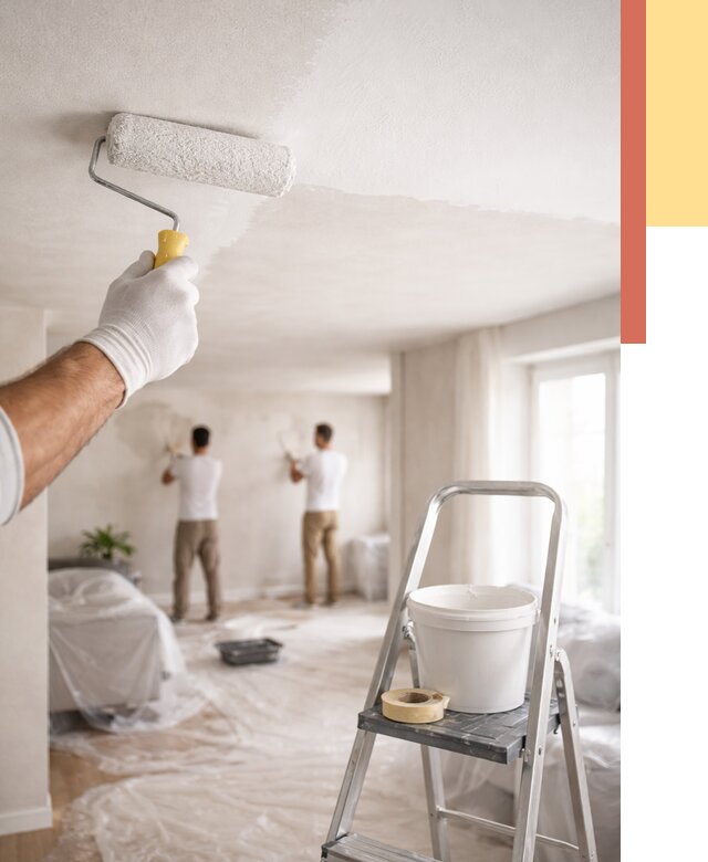 Покраска потолка акриловой краской в Ногинске от 2533 руб. | ОТДЕЛОЧНИК-Нгн