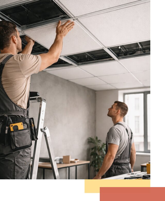 Монтаж потолочной плитки в Ногинске качественно и в срок