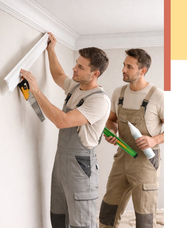 Монтаж потолочного плинтуса в Ногинске от 2330 руб. — быстро и недорого | ОТДЕЛОЧНИК-Нгн