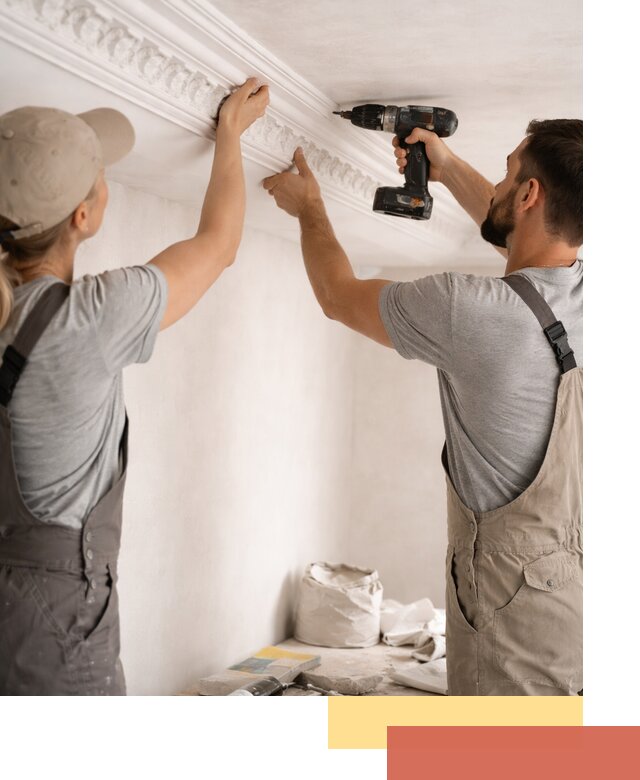 Профессиональный монтаж лепнины на потолок в Ногинске