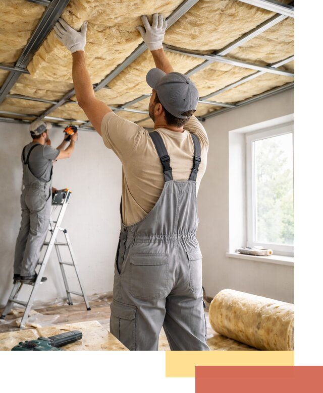 Утепление потолка под ключ в Ногинске качественно и быстро