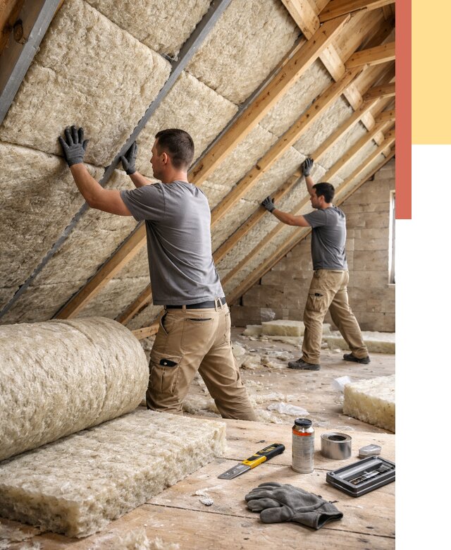 Утепление потолка минватой в Ногинске от 1469 руб. — быстро и недорого | ОТДЕЛОЧНИК-Нгн