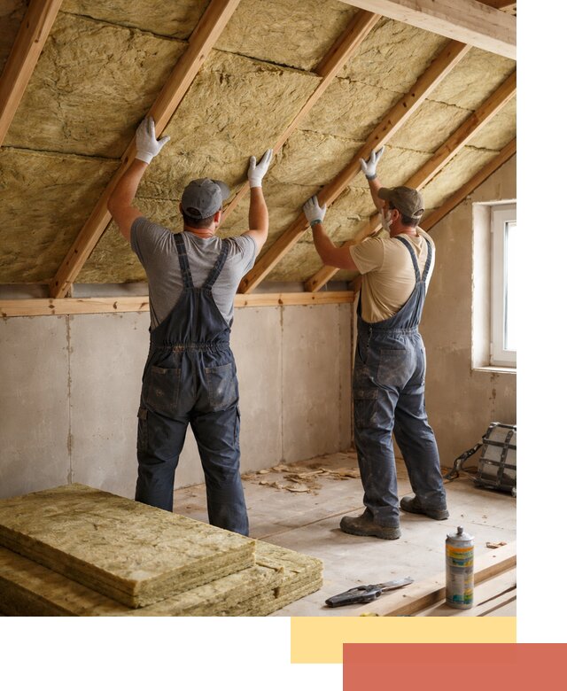 Утепление потолка минеральной ватой в Ногинске