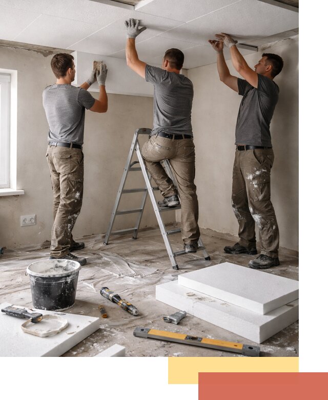 Утепление потолка пенопластом в Ногинске быстро и качественно